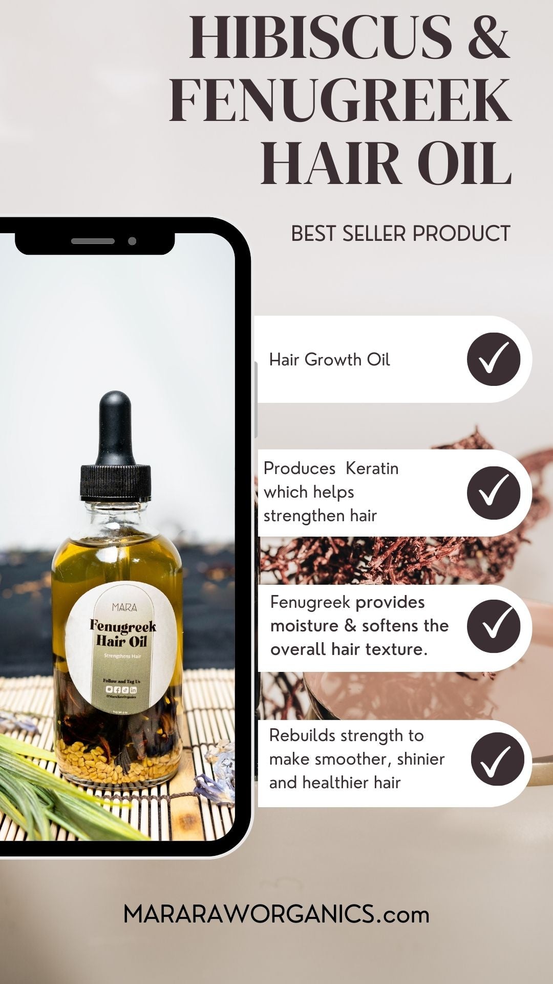 Hibiscus & Fenugreek Hair Growth Oil