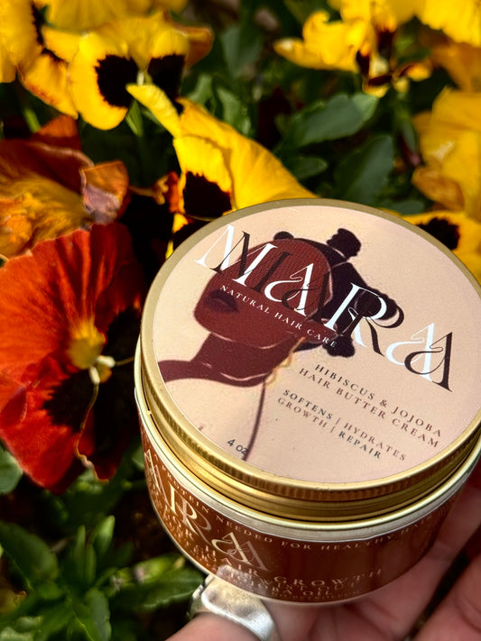 Hibiscus & Jojoba Hair  Butter 4oz | Leave - in moisturizer